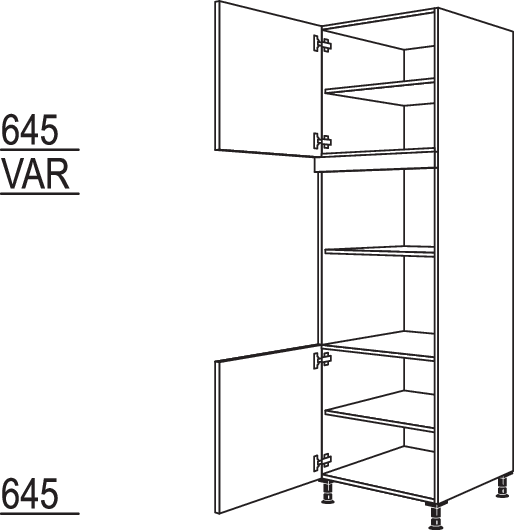XL-Geräte-Umbau für Mikrowelle und Dampfgarer / Kompaktgerät GMDK-3X