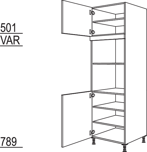 XL-Geräte-Umbau für Mikrowelle und Dampfgarer / Kompaktgerät GDMDK-3X