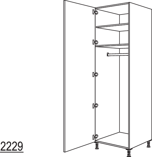 XL-Garderobenschrank HWGF60-3X