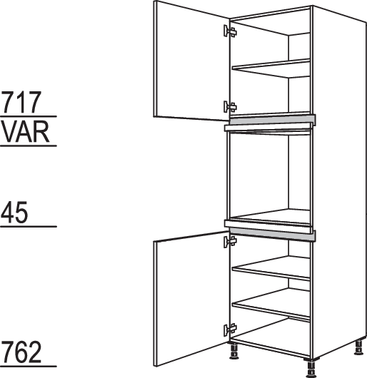 XL-Geräte-Umbau Backofen NGO-3X