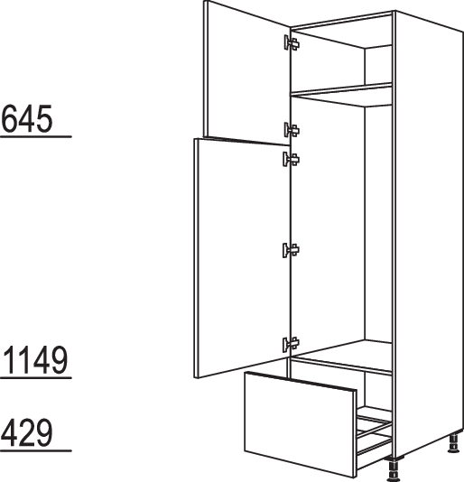 XL-Geräte-Umbau Kühl-Gefrierautomat GD145A-3X