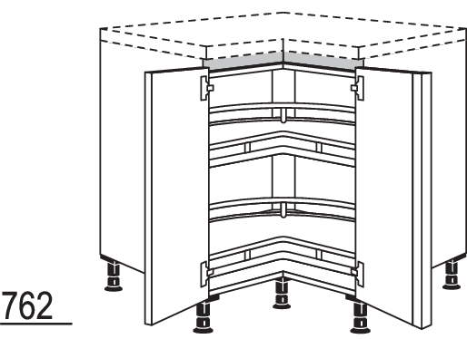 XL-Eckschrank NUETK92-X