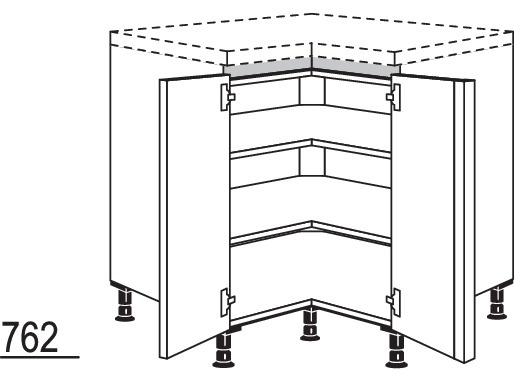 XL-Eckschrank NUET92-X