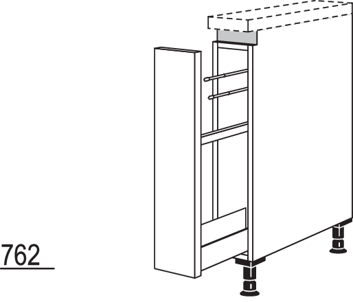 XL-Auszugschrank NUAHT15-X
