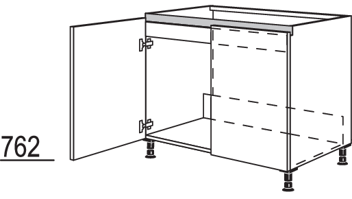 XL-Spülenschrank NSPU100-X