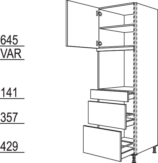 XL-Geräte-Umbau Backofen NGSOS2A-3X