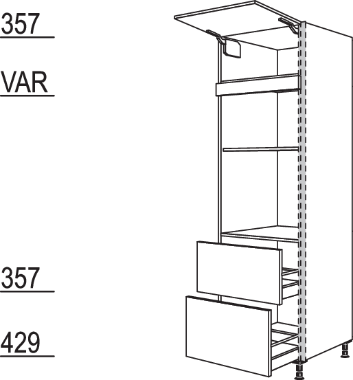 XL-Geräte-Umbau Backofen und Mikrowelle NGSMO2A-3X