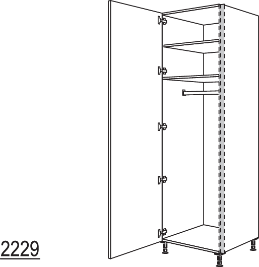 XL-Garderobenschrank NHSWGF60-3X