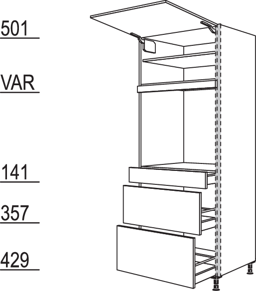 XL-Geräte-Umbau Backofen NGSDAOS2A76-3X