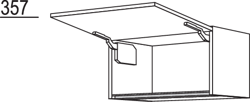 Wandschrank mit Klappe NWK100-36