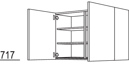 Wandschrank NW2T60-1