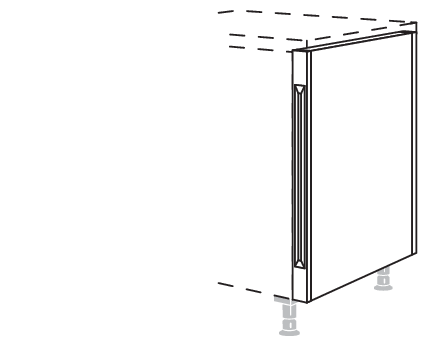XL-Unterschrank-Pilaster für Raumplanung UPIR117-X