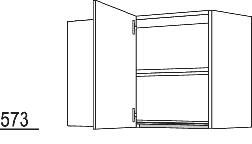 Wand-Eckschrank NWE60-20-58