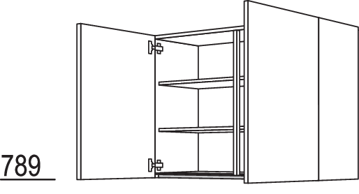 Wandschrank NW2T60-2