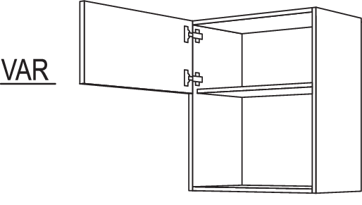 Wandschrank für Mikrowellengerät NWM50-2