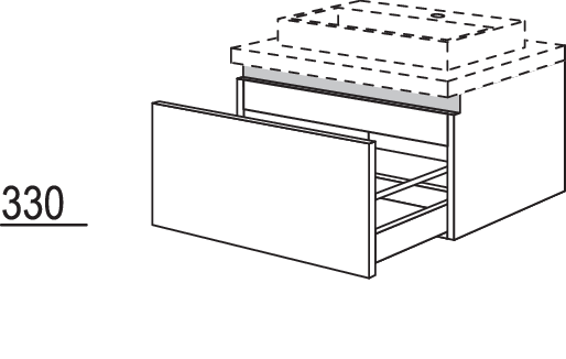 Waschtischschrank NBWBA60-36