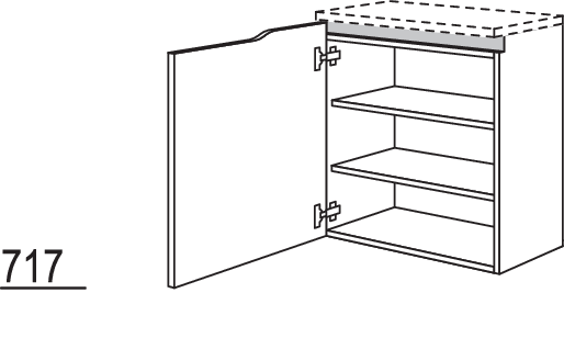 Abschluss-Sideboard Curve NBSAC45-72