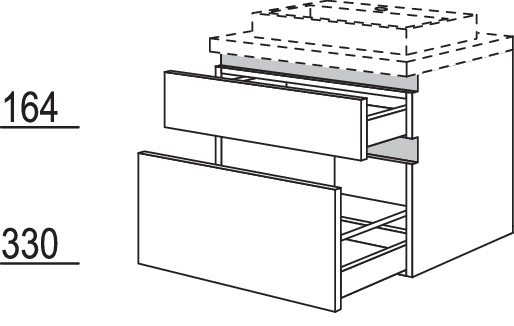 Waschtischschrank NBWSA30-55
