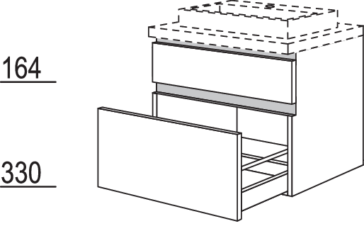 Waschtischschrank NBWA30-55