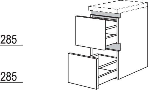 Auszugschrank NBU2A100-63