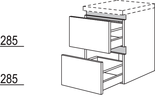 Auszugschrank NBU2A40-63