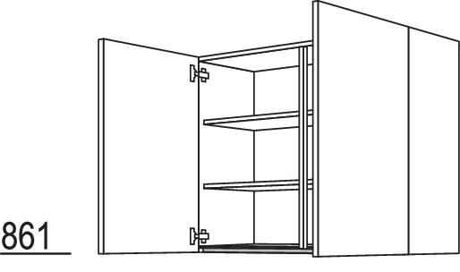 Wandschrank NW2T60-3