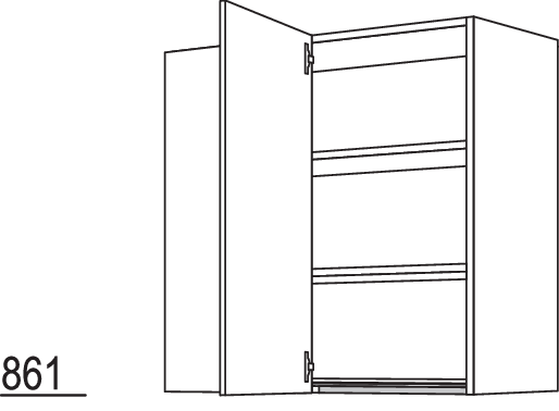 Wand-Eckschrank NWE60-20-3