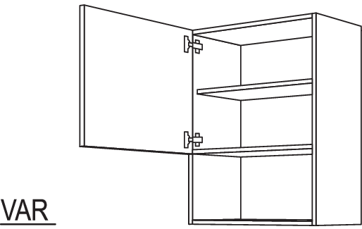 Wandschrank für Mikrowellengerät NWM50-3