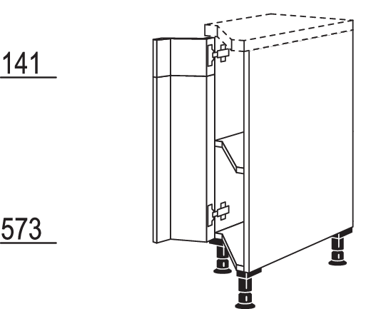 Unterschrank, diagonal UZ30