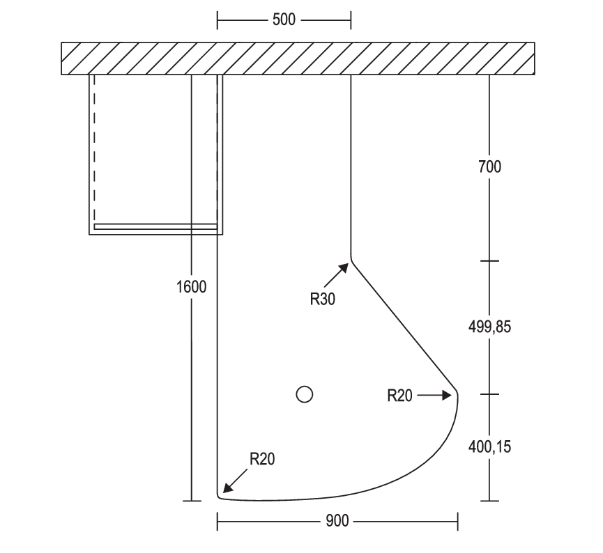 Ansetztisch, Planungsbeispiel 1 APDT1