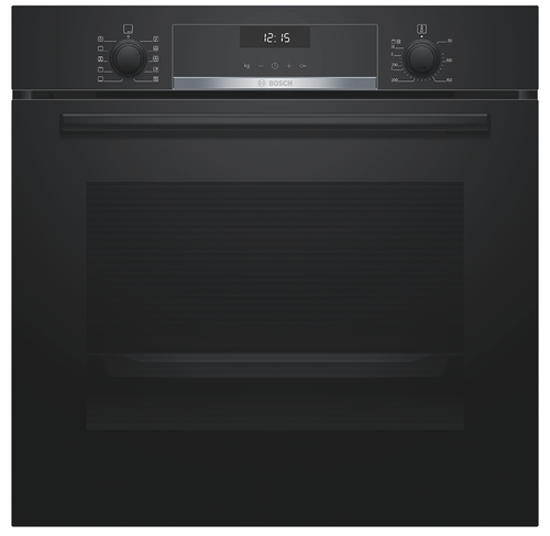BOSCH Einbaubackofen HBG537BB3 mit Katalyse Schwarz HBG537BB3