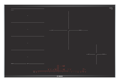 BOSCH Glaskeramik- Induktionskochfeld PXE875DC1E, autark Facettenschliff PXE875DC1E