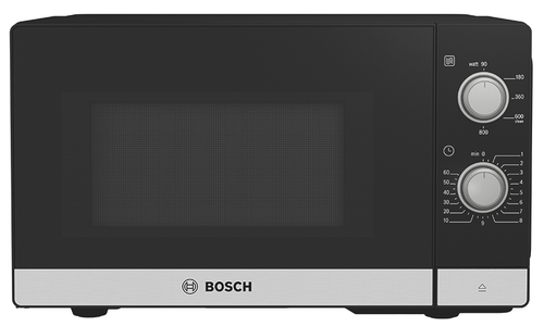 BOSCH Mikrowelle FFL020MS2, mit Linksanschlag Schwarz/Edelstahl FFL020MS2