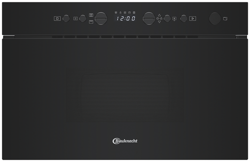 BAUKNECHT Mikrowelle BMN14BK mit Grillfunktion, mit Linksanschlag Schwarz BMN14BK