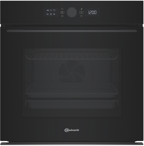 BAUKNECHT Einbaubackofen BBI5S8HM1SK mit Hydrolyse Schwarz BBI5S8HM1SK