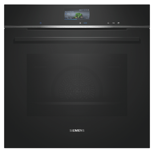 SIEMENS Einbaubackofen HS736G3B1 mit Dampf und Katalyse  Schwarz HS736G3B1