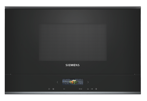 SIEMENS Mikrowelle BF722L1B1, mit Linksanschlag Schwarz BF722L1B1