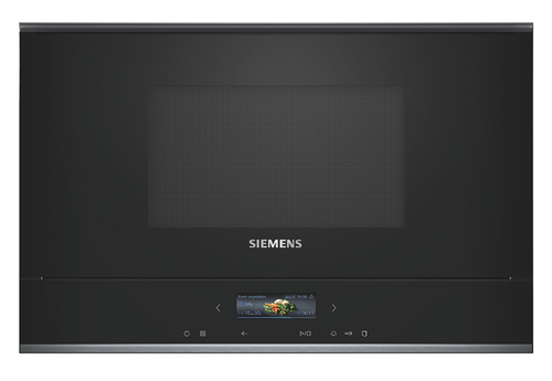 SIEMENS Mikrowelle BF722R1B1, mit Rechtsanschlag Schwarz BF722R1B1