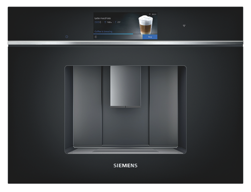SIEMENS Einbau- Kaffeevollautomat CT718L1B0 Schwarz CT718L1B0