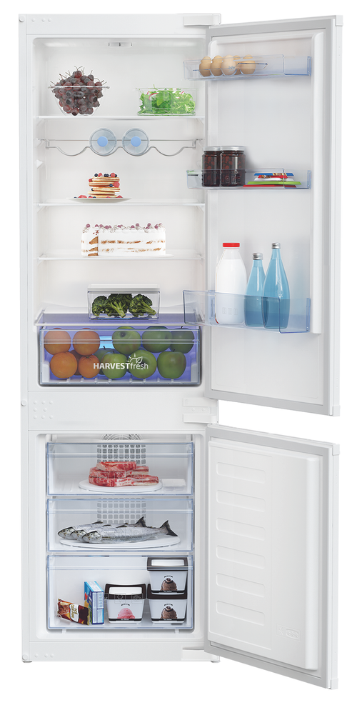 BEKO Integrierte Kühl- Gefrierkombination BCHA 275K4 SN mit NoFrost-Technik BCHA275K4SN