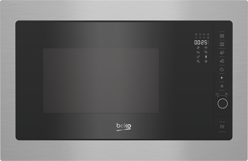 BEKO Mikrowelle BMOB20231X, mit Linksanschlag Edelstahl/Schwarz BMOB20231X