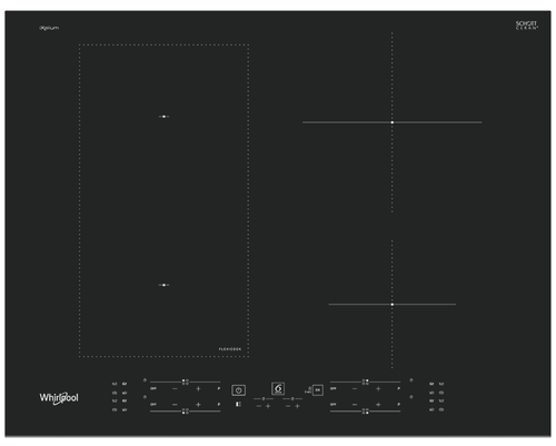 WHIRLPOOL Glaskeramik- Induktionskochfeld WIH 65B4L BFIXL, autark Rahmenlos WIH65B4LBFIXL