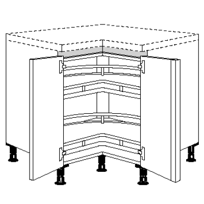 Eckschrank Line-N 720 mm