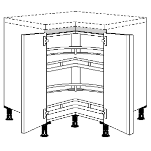 Eckschrank Line-N XL 792 mm