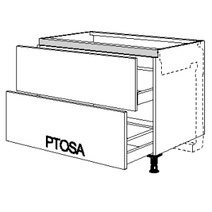 Kochstellenschrank Line-N One 720 mm