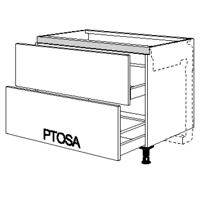 Kochstellenschrank Line-N One 720 mm
