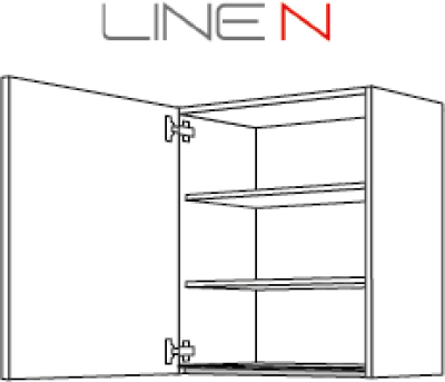 Hängeschrank - Griffloss