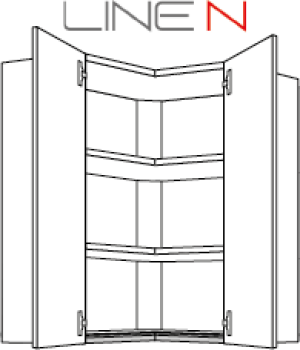 Eck-Hängeschrank-Griffloss